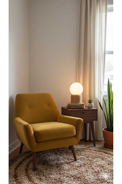 poplinhome Modern Design Lampshade Decorative Lamp Lampshade Table Lamp Glop Glass Wooden Lampshade Glass Lampshade