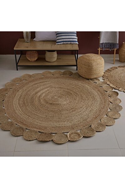 Generic Natura Tapis Hand-Braided Jute Rug - 200 cm