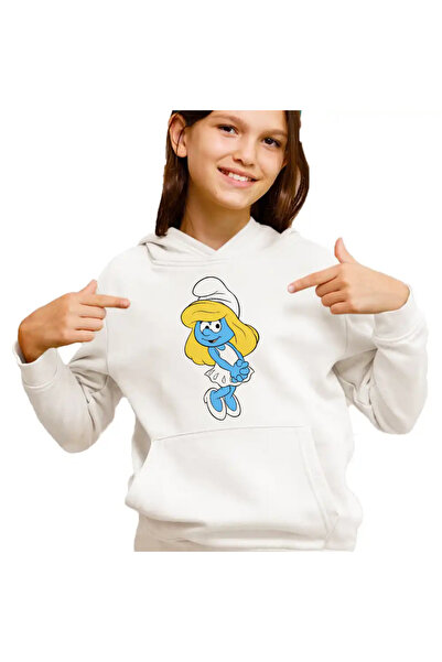 OEM Hanorac Copii Fete Strumfita Desene Copilarie Strumfii