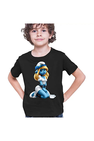 OEM Tricou Copii Baieti Smurfette Strumfii Strumfita Elf