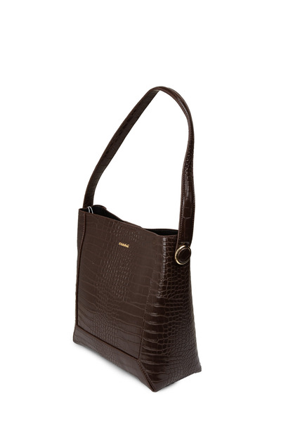 Deery Καφέ γυναικεία τσάντα ώμου