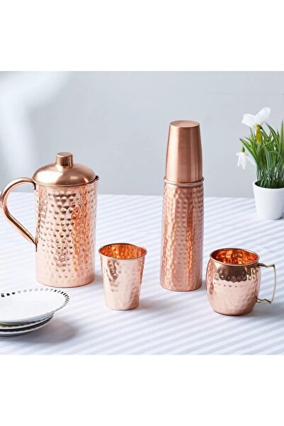 Generic Essence Copper Mule Hammered Finish Mug - 400ml
