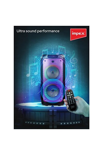 ORIAN Impex Speaker – 4000W, 3600mAh Battery, LED Display, Black