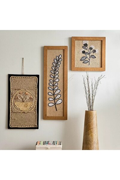 Generic Jute and Shell Wall Decor - 40 x 23 cm