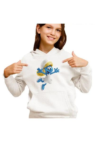OEM Hanorac Copii Fete Strumfita Desene Strumfii