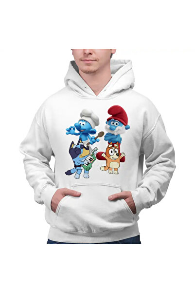 OEM Hanorac Barbati Strumfii Bluey Bingo Papa Strumf Bucatarul