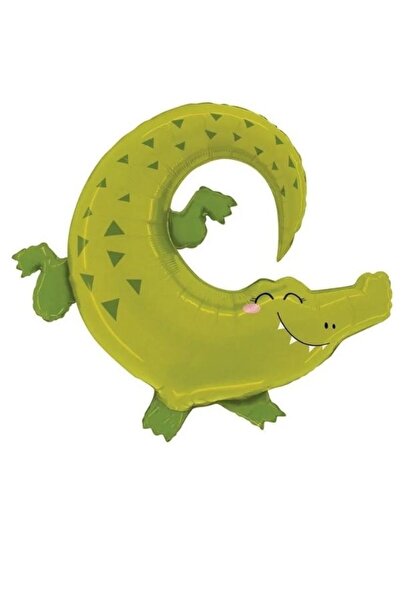 PartiCompany بالون من رقائق التمساح – 85 × 40 سم 🎈 🐊 ✨