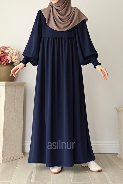 ASİLNUR قفازات رانا بالون كول فيريس باللون الأزرق الداكن