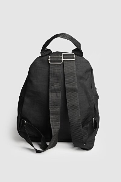 La La'Graccio Paris La'Graccio Paris Women's Nales Donma Faux Leather Backpack Crinkle Black