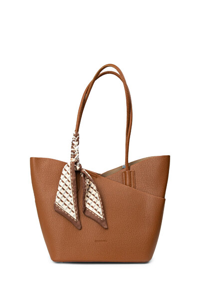 Deery Γυναικεία τσάντα ώμου και χεριού σε χρώμα Tan