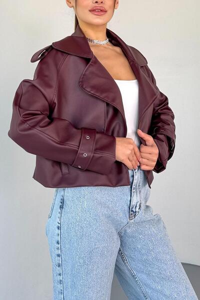 Jaglion Clarve PB Vintage Жіноча шкіряна куртка-косуха