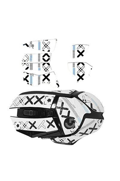 PadForce Decorative Protective Sticker for Logitech G502 Mouse, Non-slip, Gaming, Office - White