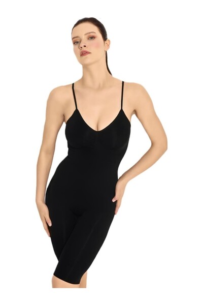 WAKOR Seamless Full Length Corset-Black W4428