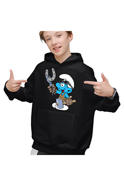 OEM Hanorac Copii Baieti Strumfii Fierarul Potcovar Potcoava