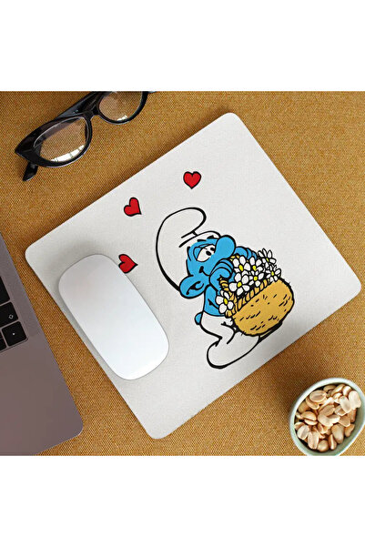 OEM Mousepad Smurfs in Love Dragobete Valentine's Day
