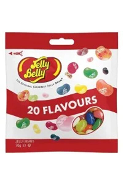 Jelly Belly Bomboane cu aromă de fructe, 20 de arome, jeleuri asortate - 70g