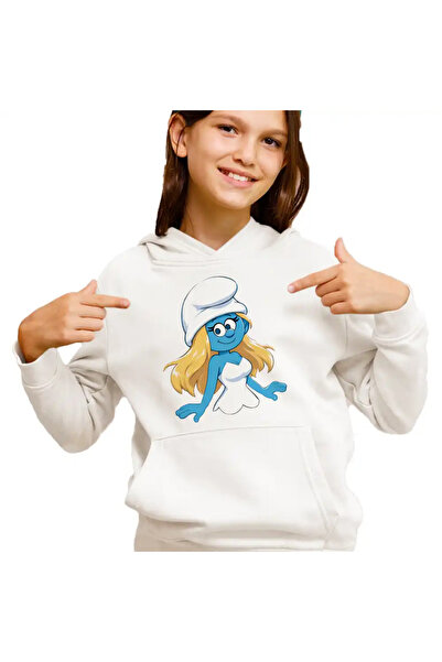 OEM Hanorac Copii Fete Strumfita Strumfii Smurfette