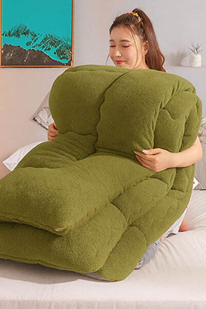 cs ilkim With a Gift Single Luxury Green Welsoft Quilt Double-Sided 155X215