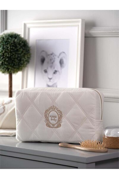 Funna Baby Kozmetik Çantası - Luna Elegant - Ekru - 28 X 16 Cm