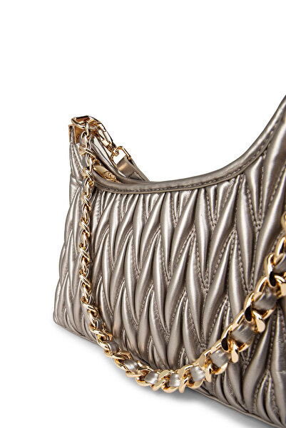 Deery Patent Leather Silver Color Women's Handbag