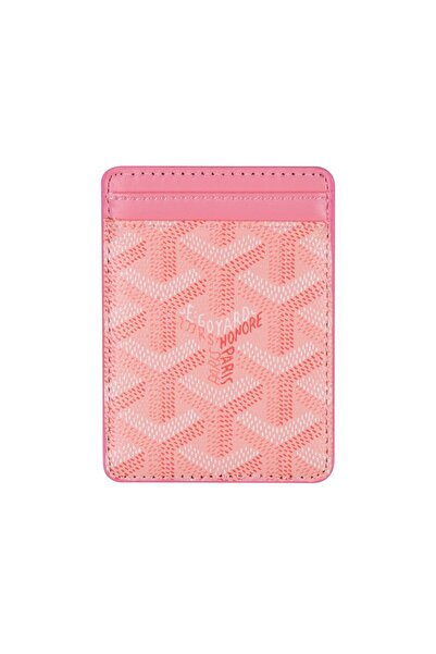 DUKKANCASE Telefon Arkası Pembe Deri Magsafe Kartlıklı Cüzdan DK306
