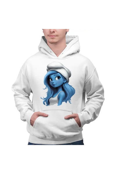 OEM Ανδρική Μπλούζα Φούτερ Στρουμφίτα Πριγκίπισσα Ξωτικό