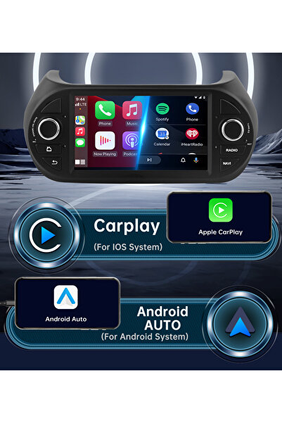 EXVOL FİAT FİORİNO CİTROEN NEMO BİPPER ANDROİD MULTİMEDYA 4GB/64GB CARPLAY HD IPS EKRAN KAMERA HEDİYE