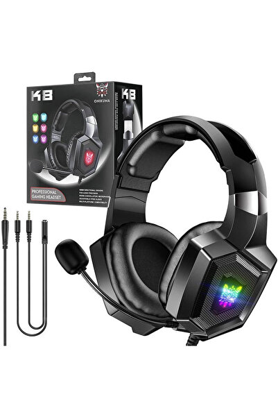 Onikuma K8 Black Gaming Wired Headphones
