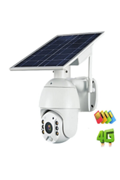 ELdepo 4G Surveillance Camera with Solar Panel, 1080P HD, Bidirectional Audio, IR+LED, Outdoor