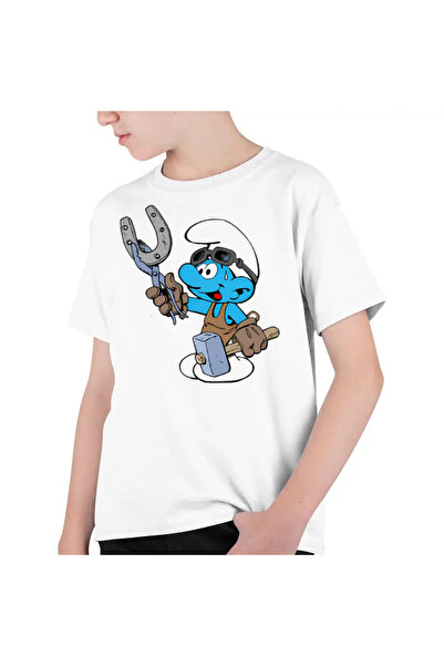 OEM Tricou Copii Baieti Strumfii Fierarul Potcovar Potcoava