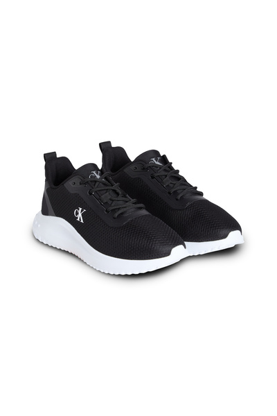 Calvin Klein Men Black/Bright White Eva Runner Mix Mesh Lausanne Low Top Sneakers