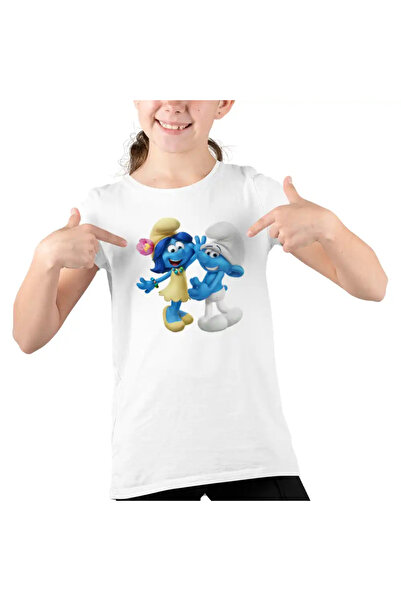 OEM Tricou Copii Fete Rusinosul Floricica Blossom Strumfii