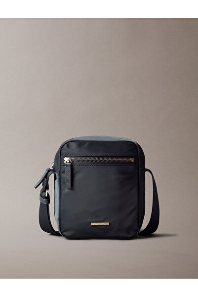 Calvin Klein Men India Ink Sleek Nylon Crossbody Reporter Bag
