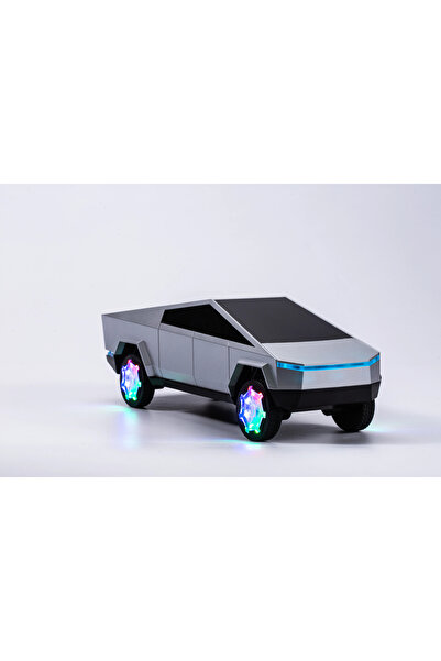 Dynego Tesla Cybertruck Tasarımlı Bluetooth Hoparlör RGB Işık TF USB FM AUX K...