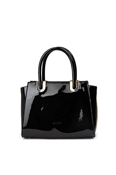 Deery Black Patent Leather Women's Handbag