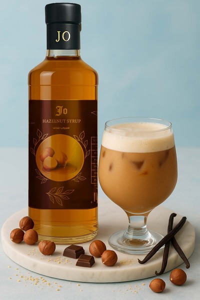 jo drinks hazelnut syrup
