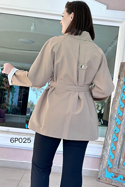 İnce Topuk Prive Seri Polo Yaka Cotton Trençkot 6p025