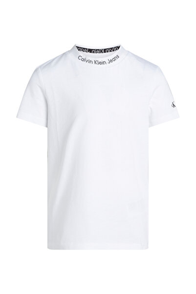Calvin Klein Boys Classic White Intarsia Short Sleeve T-Shirt Pack of 2