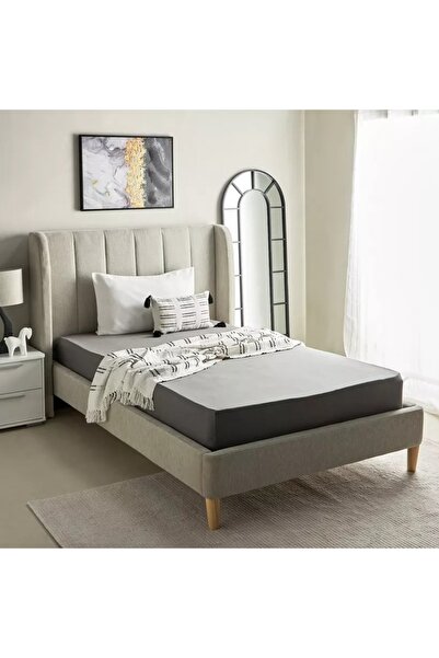 Generic ملاءة سرير مزدوجة من القطن الأساسي - 120×200+36 سم