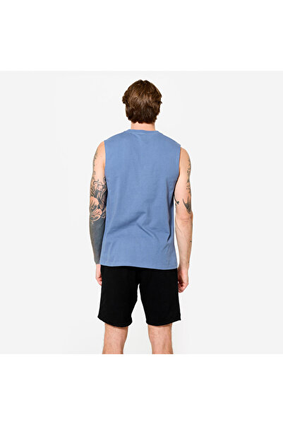 Decathlon Domyos Erkek Mavi Esnek Sporcu Atleti - Fitness