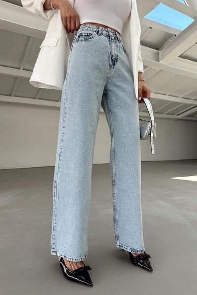 mylove Taşlı Wait Jean Buz Mavi