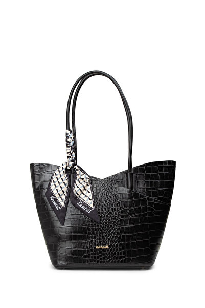 Deery Μαύρη γυναικεία τσάντα ώμου και χεριού