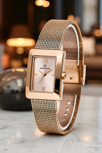 Daniel Klein Women's Wristwatch, Steel Band&Case+Bracelet Gift Rose Gold Zmdk1201