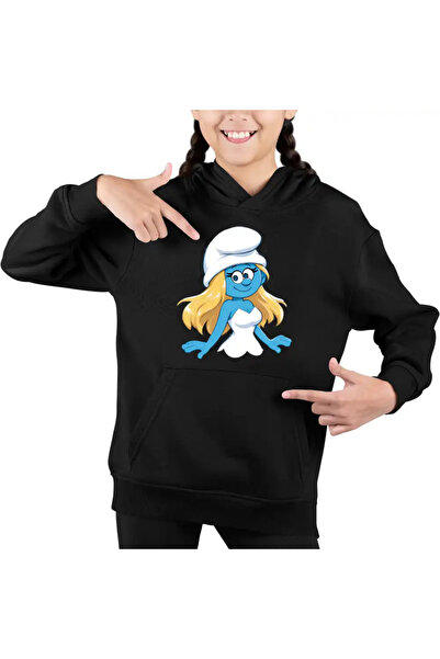 OEM Hanorac Copii Fete Strumfita Strumfii Smurfette