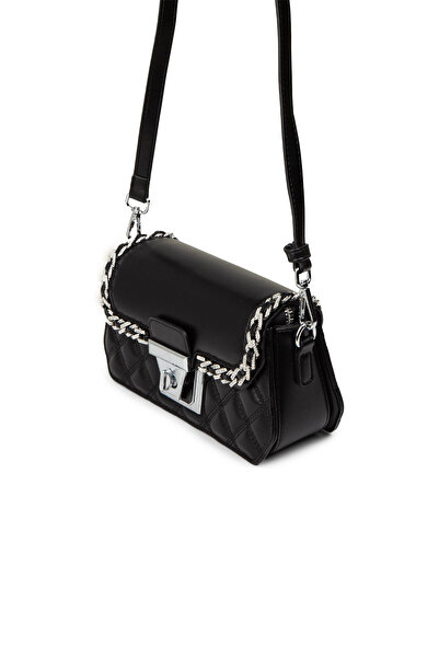 Deery Μαύρη γυναικεία τσάντα ώμου