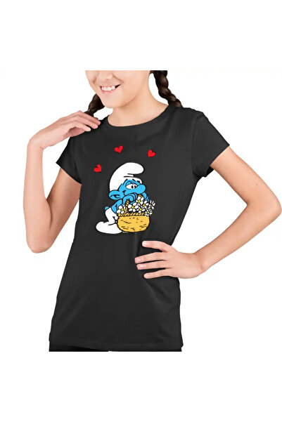 OEM Tricou Copii Fete Strumfii Indragostit Dragobete Valentine Day