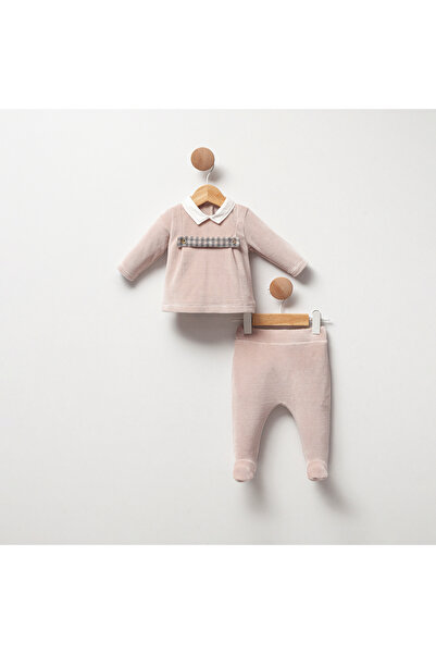 Cassiope Baby Shirt Collar Velvet Double Suit