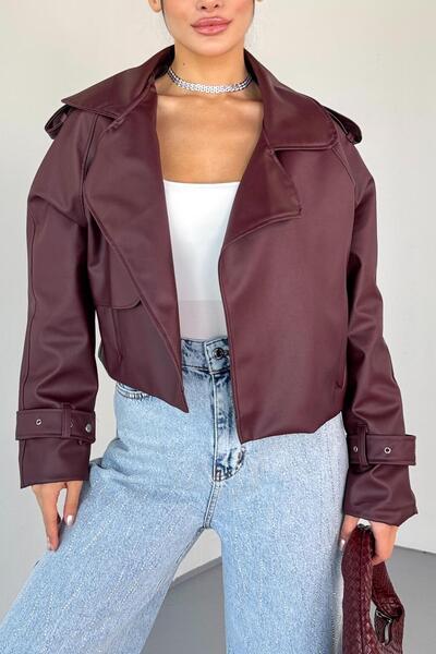 Jaglion Clarve PB Vintage Жіноча шкіряна куртка-косуха