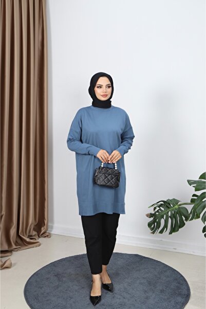 NİSUM MODA Slit Mercerized Tunic