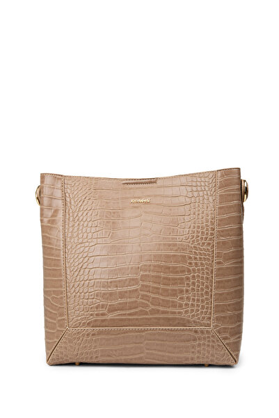 Deery Γυναικεία τσάντα ώμου σε χρώμα βιζόν